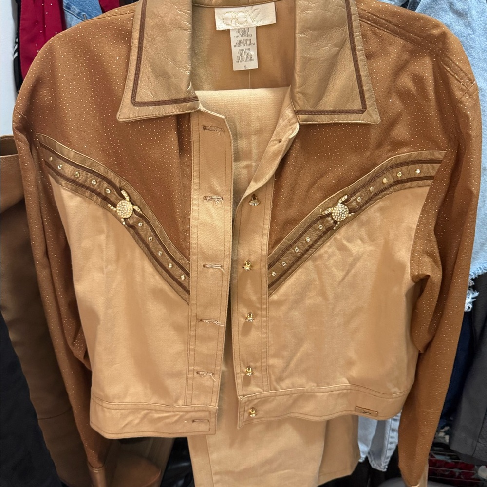 Vintage Caché Two Piece Western Outfit